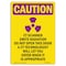 Signmission OSHA RADIATION Sign, CT Scanner Emits Radiation, 10in X 7in Rigid Plastic, 10" H, 7" W, Portrait OS-CR-P-710-V-10225 - alternate 1